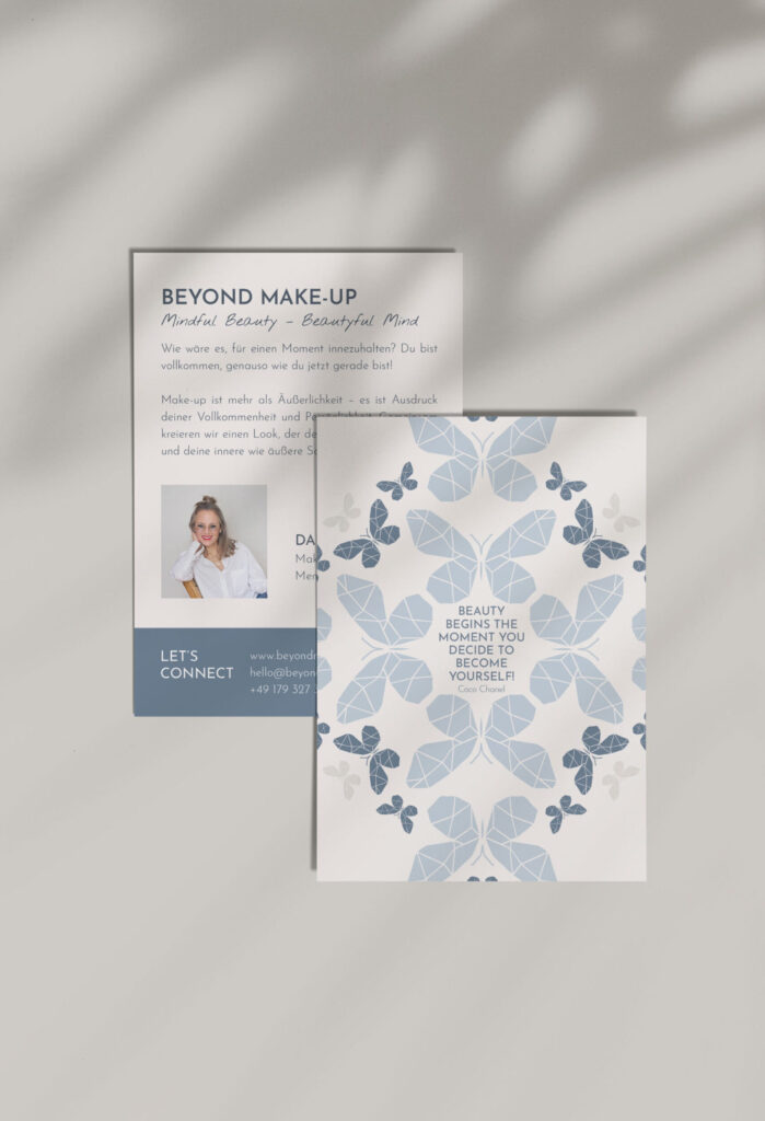 Brand Design Projekt Beyond Make-Up – Markenauftritt von Susanna Niklas