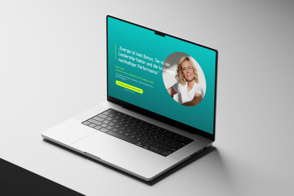 Webdesign The Energy Code – Startseite für Leadership Coaching